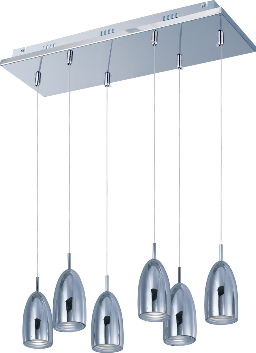 ET2 Bullet 6-Light Pendant in Polished Chrome