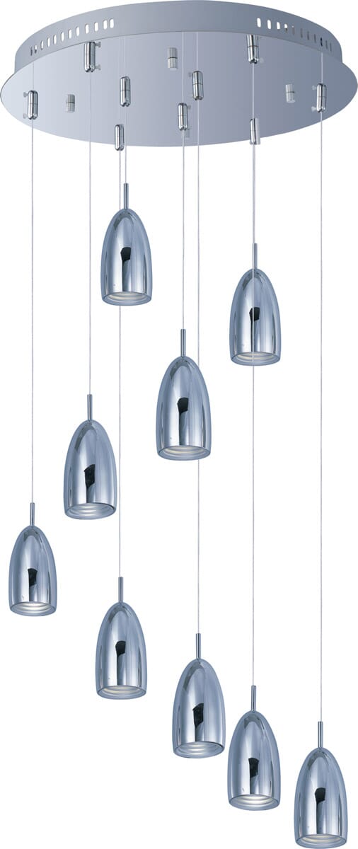 ET2 Bullet 9-Light Pendant in Polished Chrome