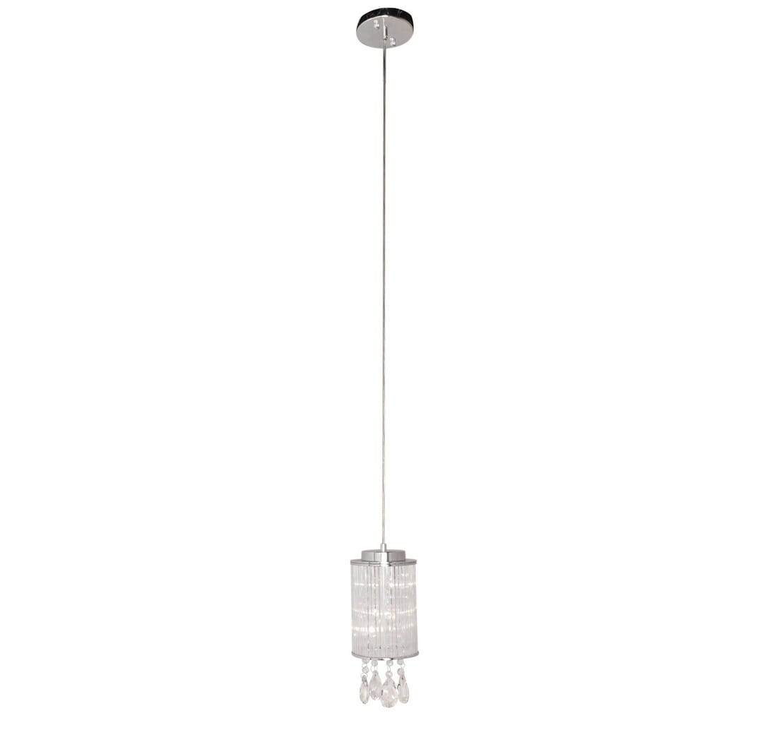 ET2 Gala 6" 3-Light Clear Glass Mini Pendant in Polished Chrome