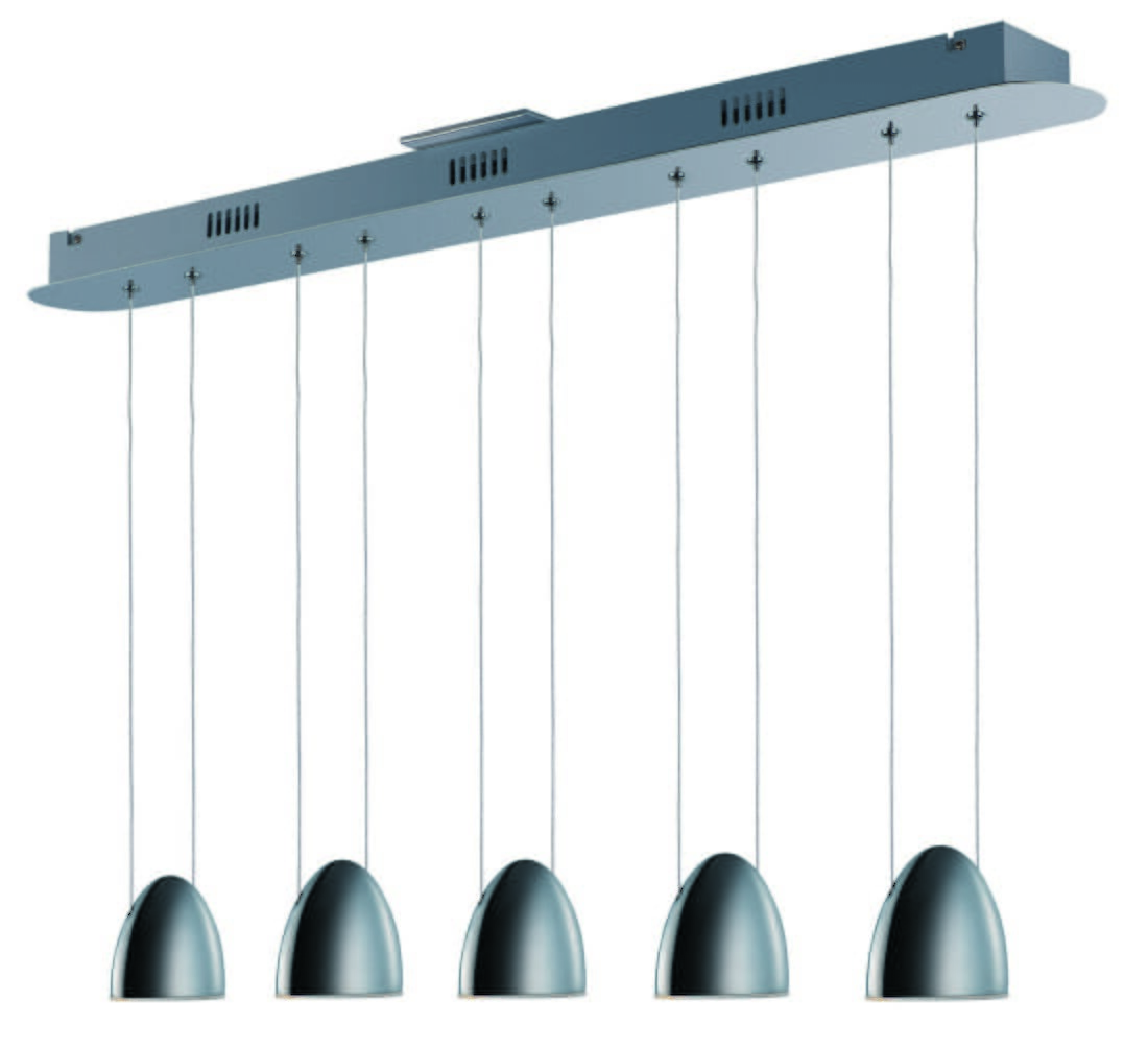 ET2 Arch 39.25" 5-Light Linear Pendant in Polished Chrome