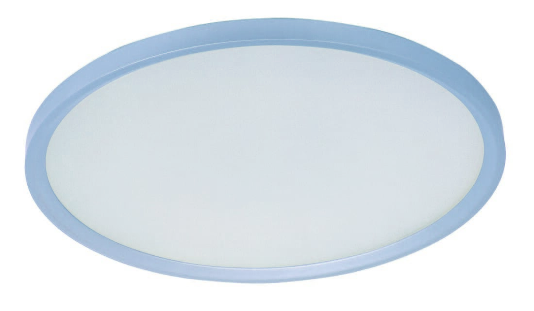 ET2 Moonbeam 19.5" Matte White Glass Flush Mount in Matte Silver