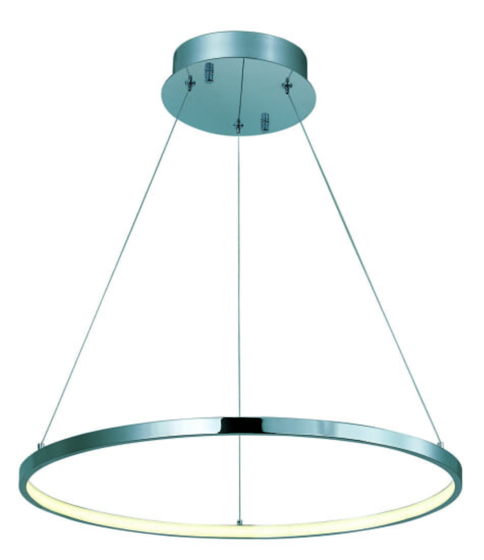 ET2 Hoops LED 23.5" Pendant in Polished Chrome