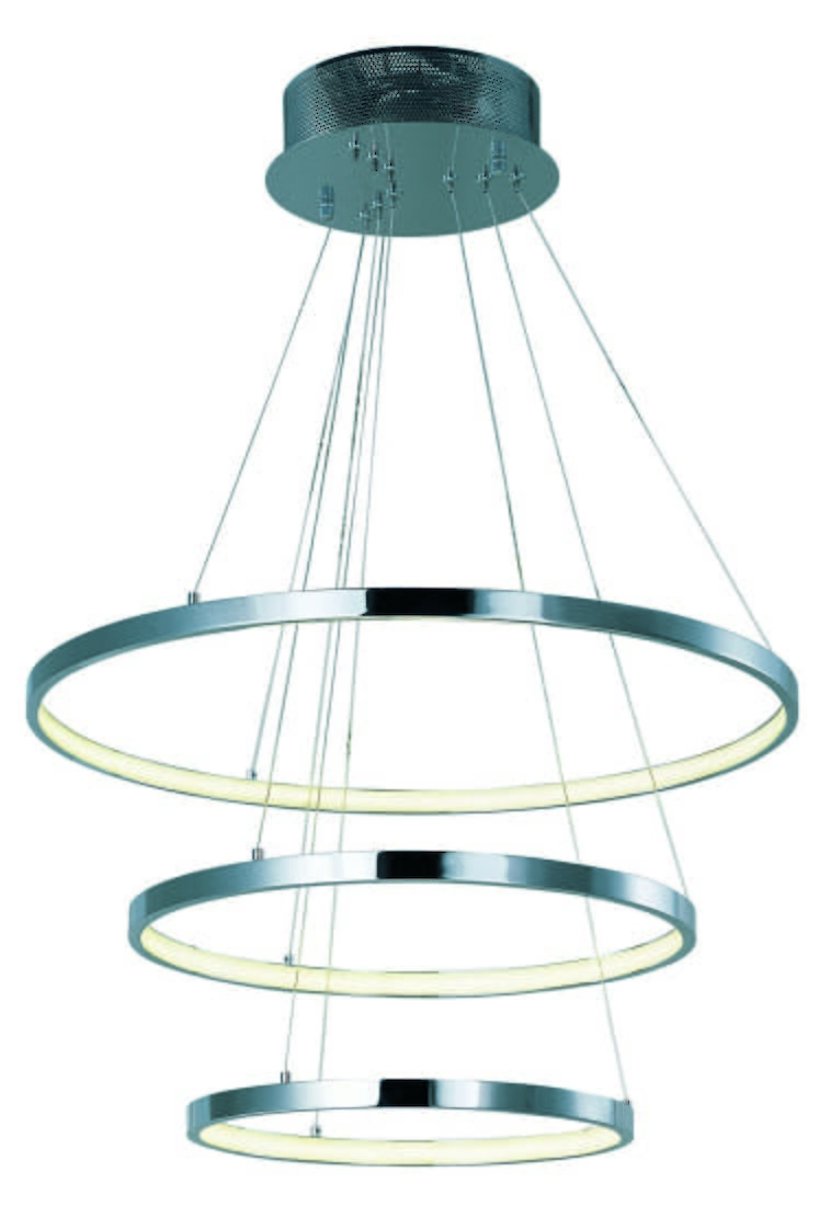 ET2 Hoops LED Pendant in Polished Chrome