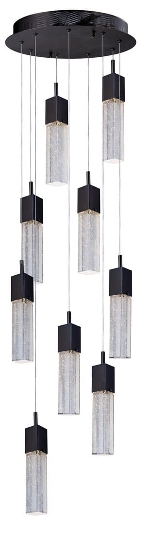 ET2 Fizz III 15.75" 9-Light Pendant in Bronze