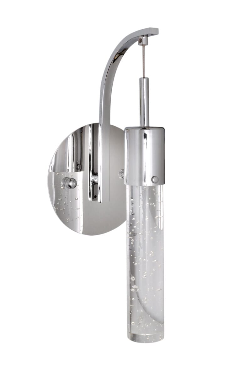 ET2 Fizz IV 1-Light Wall Sconce, Polished Chrome