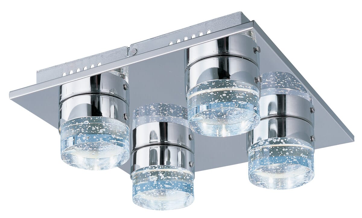 ET2 Fizz IV 4-Light Mini Pendant, Polished Chrome