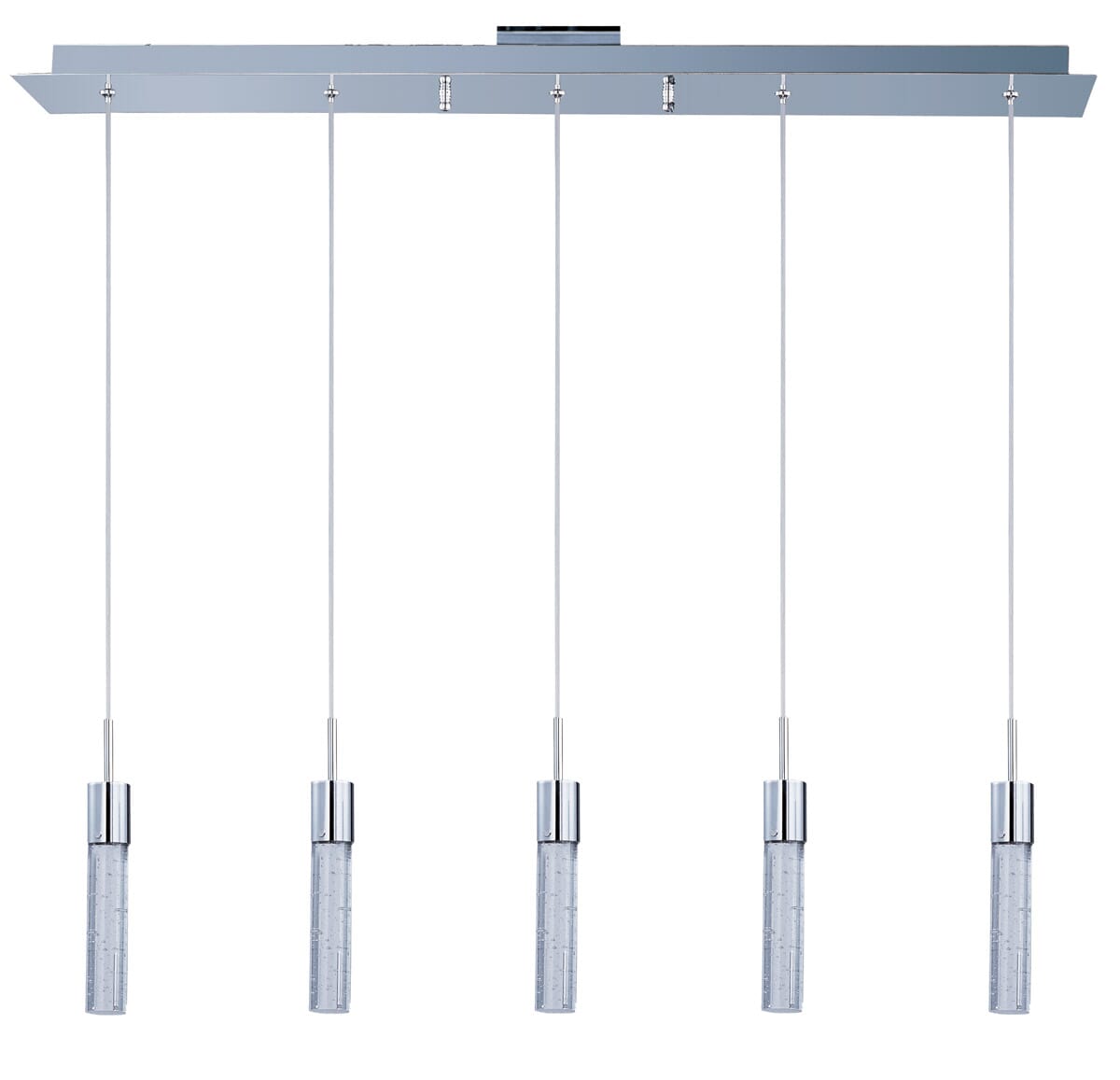 ET2 Fizz IV 5-Light Linear Pendant, Polished Chrome