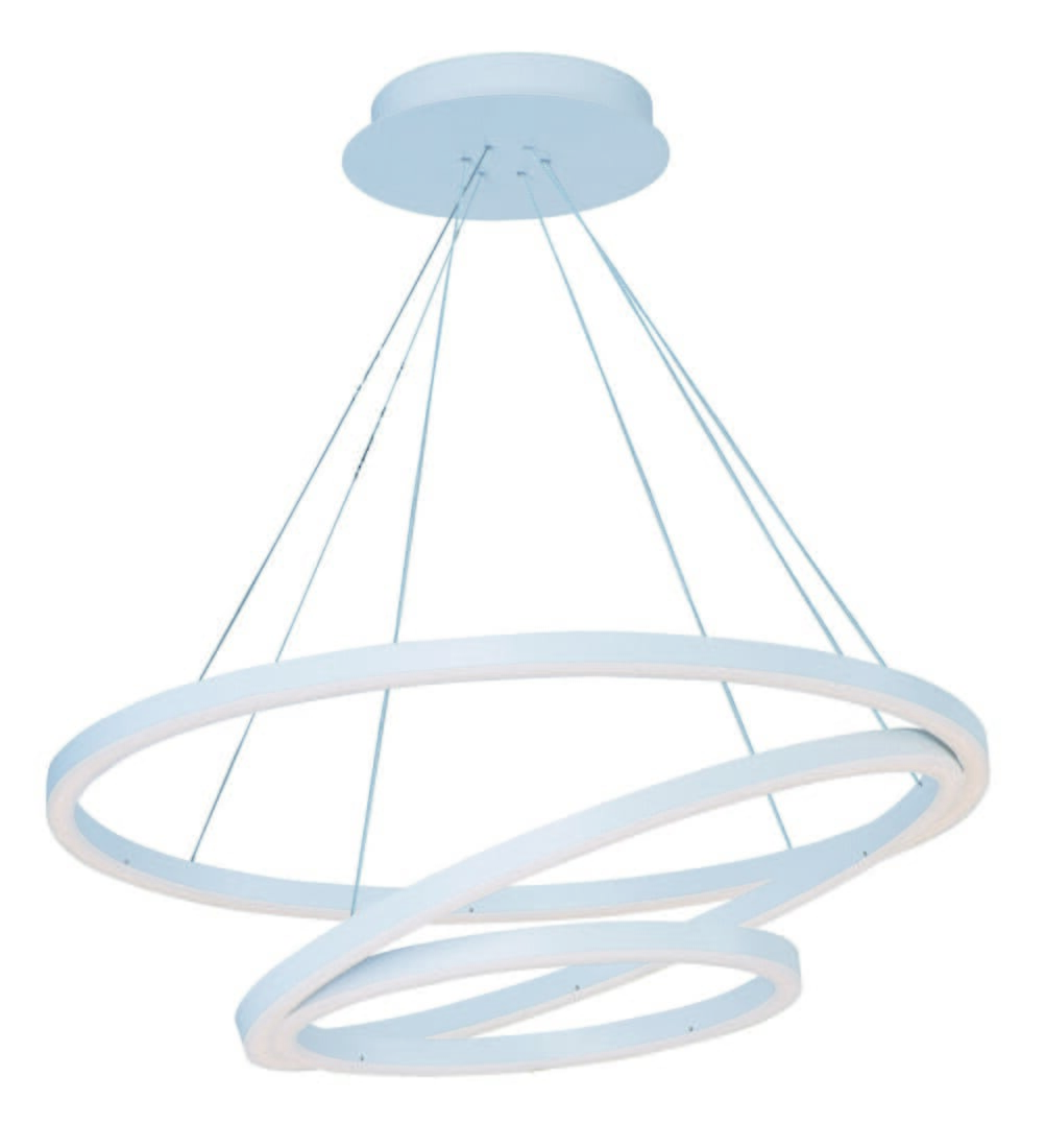 ET2 Cirque 31.5" 3-Light Entry Foyer Pendant in Matte White