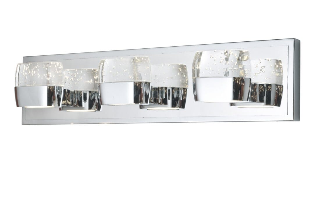 ET2 Volt LED 21" 6-Light Bathroom Vanity Light in Polished Chrome