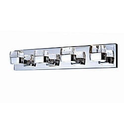 ET2 Volt LED 27" 8-Light Bathroom Vanity Light in Polished Chrome