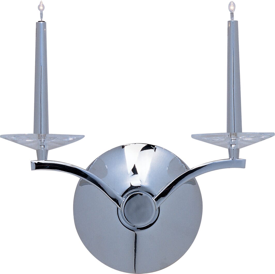 ET2 Circolo 2-Light Wall Light, Polished Chrome