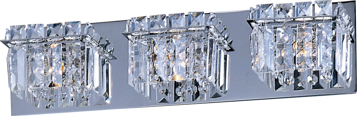 ET2 Bangle 3-Light Bathroom Vanity Light , Polished Chrome