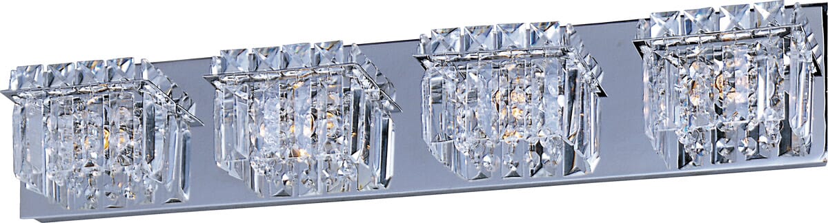 ET2 Bangle 4-Light Bathroom Vanity Light , Polished Chrome