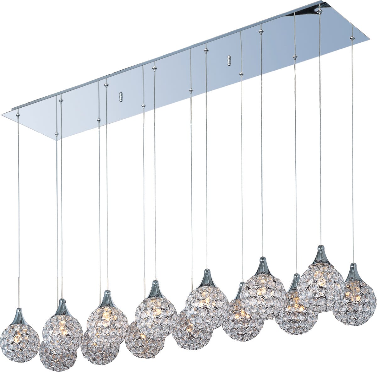 ET2 Brilliant 14-Light Pendant, Polished Chrome