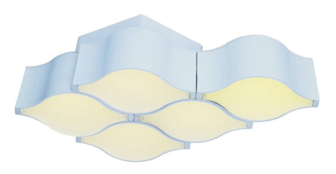 ET2 Billow LED 17.25" 5-Light Wall Sconce in Matte White