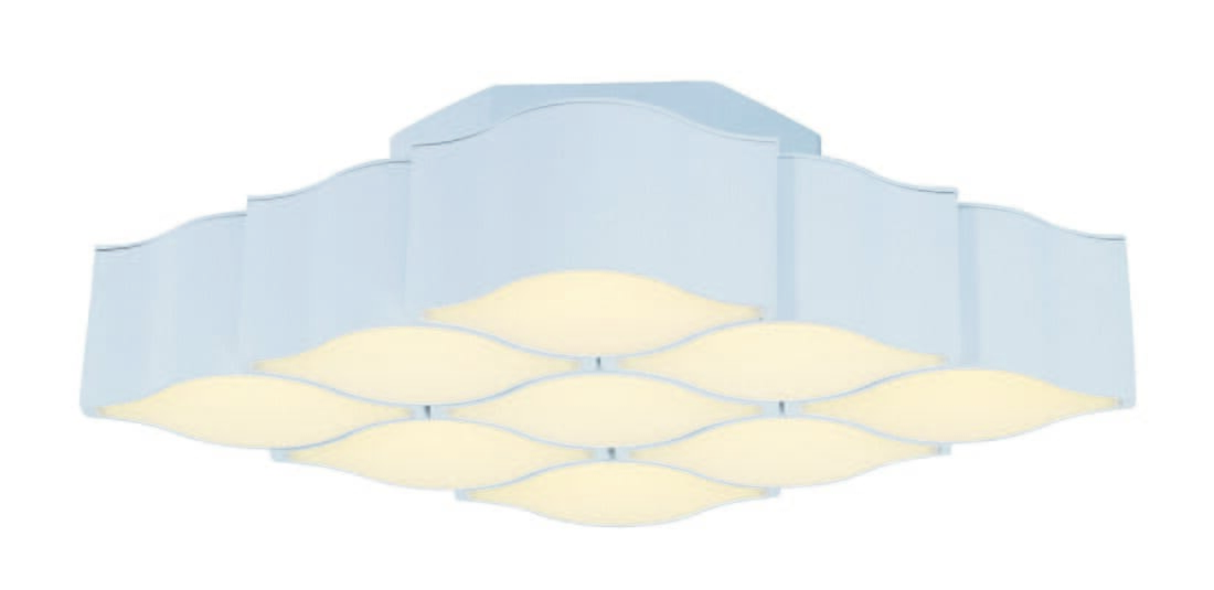 ET2 Billow LED 16" 9-Light Wall Sconce in Matte White