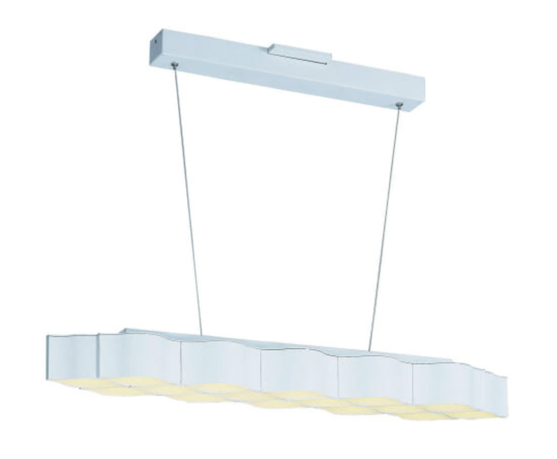 ET2 Billow LED 38.5" 16-Light Linear Pendant in Matte White