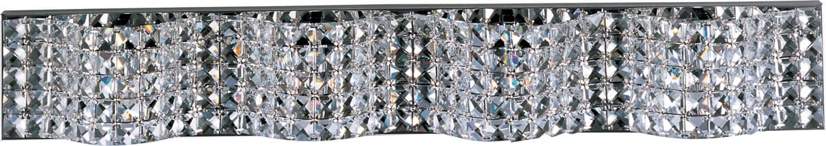 ET2 Wave 4-Light Bathroom Vanity Light , Polished Chrome