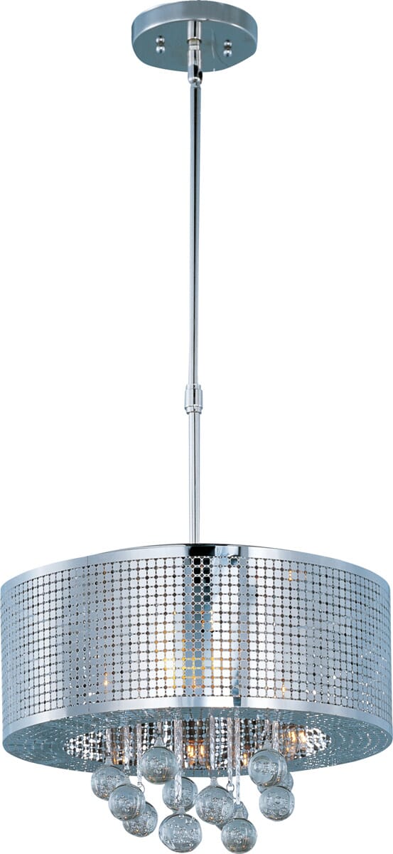 ET2 Illusion 5-Light Drum Pendant, Polished Chrome