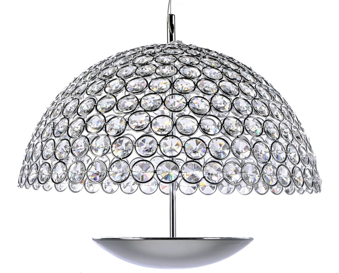 ET2 Parasol 16.25" Crystal Pendant in Polished Chrome