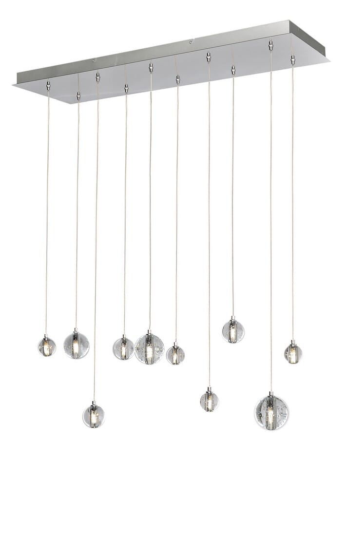 ET2 Harmony 33.75" 10-Light Linear Pendant in Polished Chrome