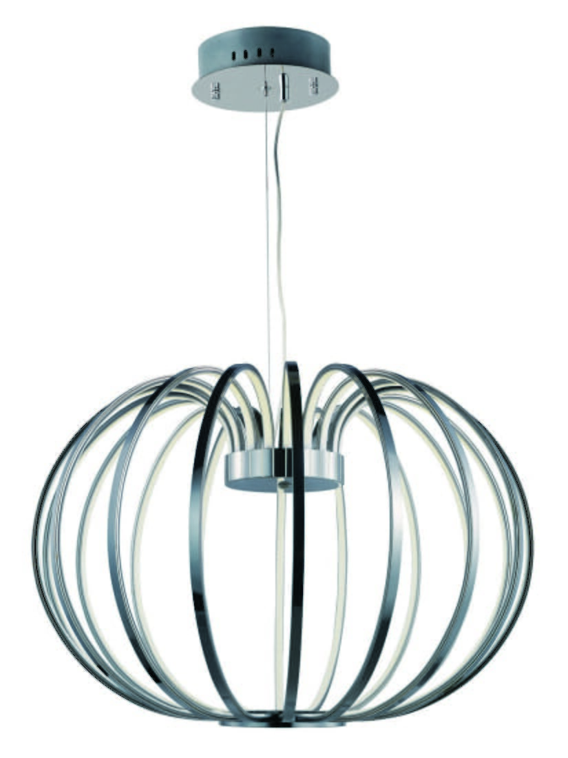 ET2 Argent LED 25" 18-Light Pendant in Polished Chrome