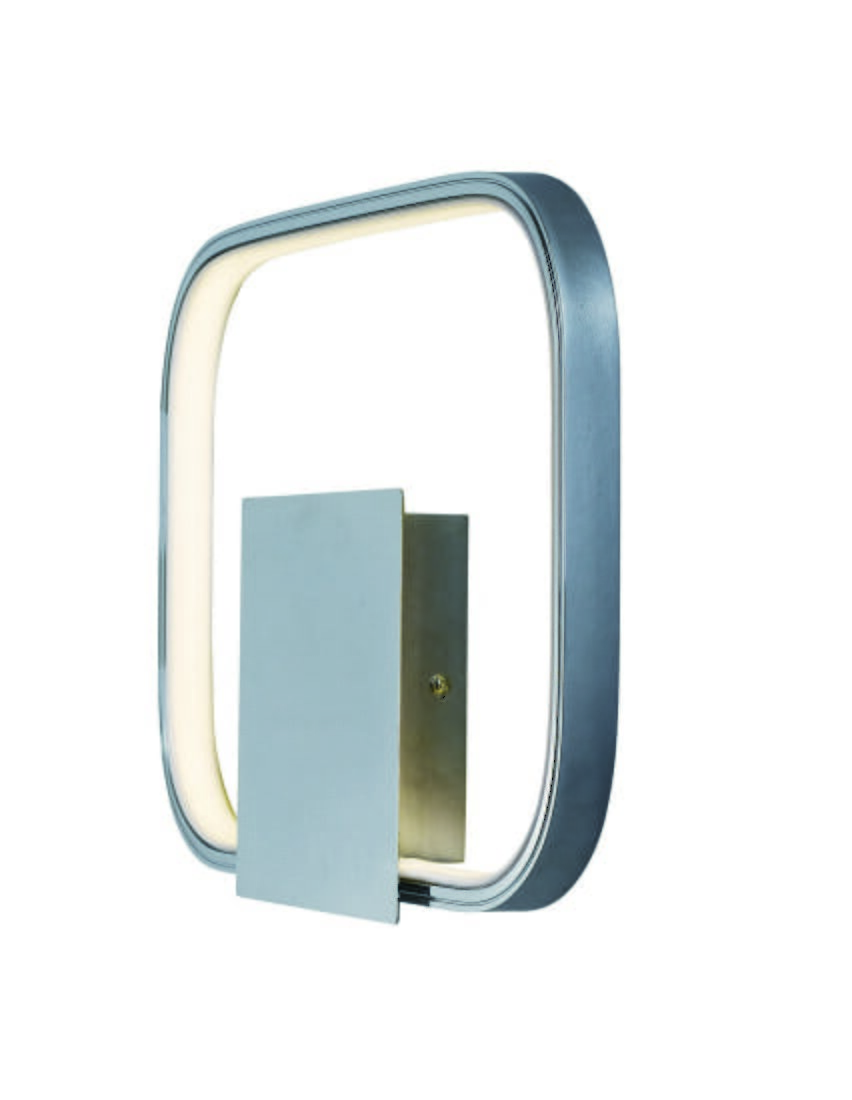 ET2 Squared LED 13.75" Wall Sconce in Polished Chrome