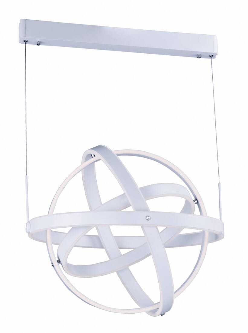 ET2 Gyro LED 25.75" 6-Light Pendant in Matte White