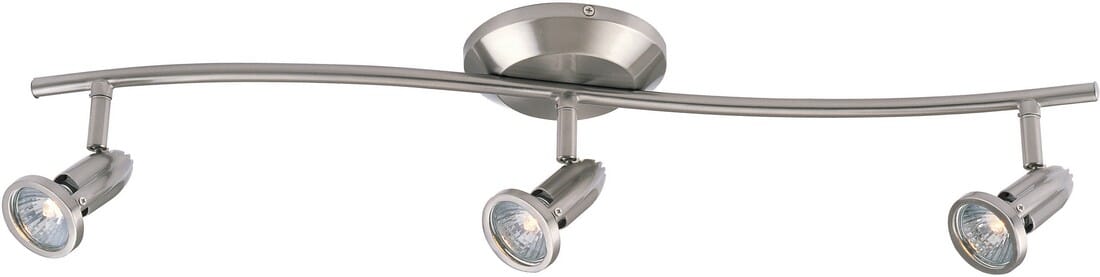 ET2 Agron 27" 3-Light Flush Mount in Satin Nickel