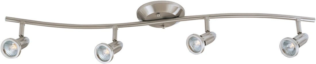 ET2 Agron 34" 4-Light Flush Mount in Satin Nickel