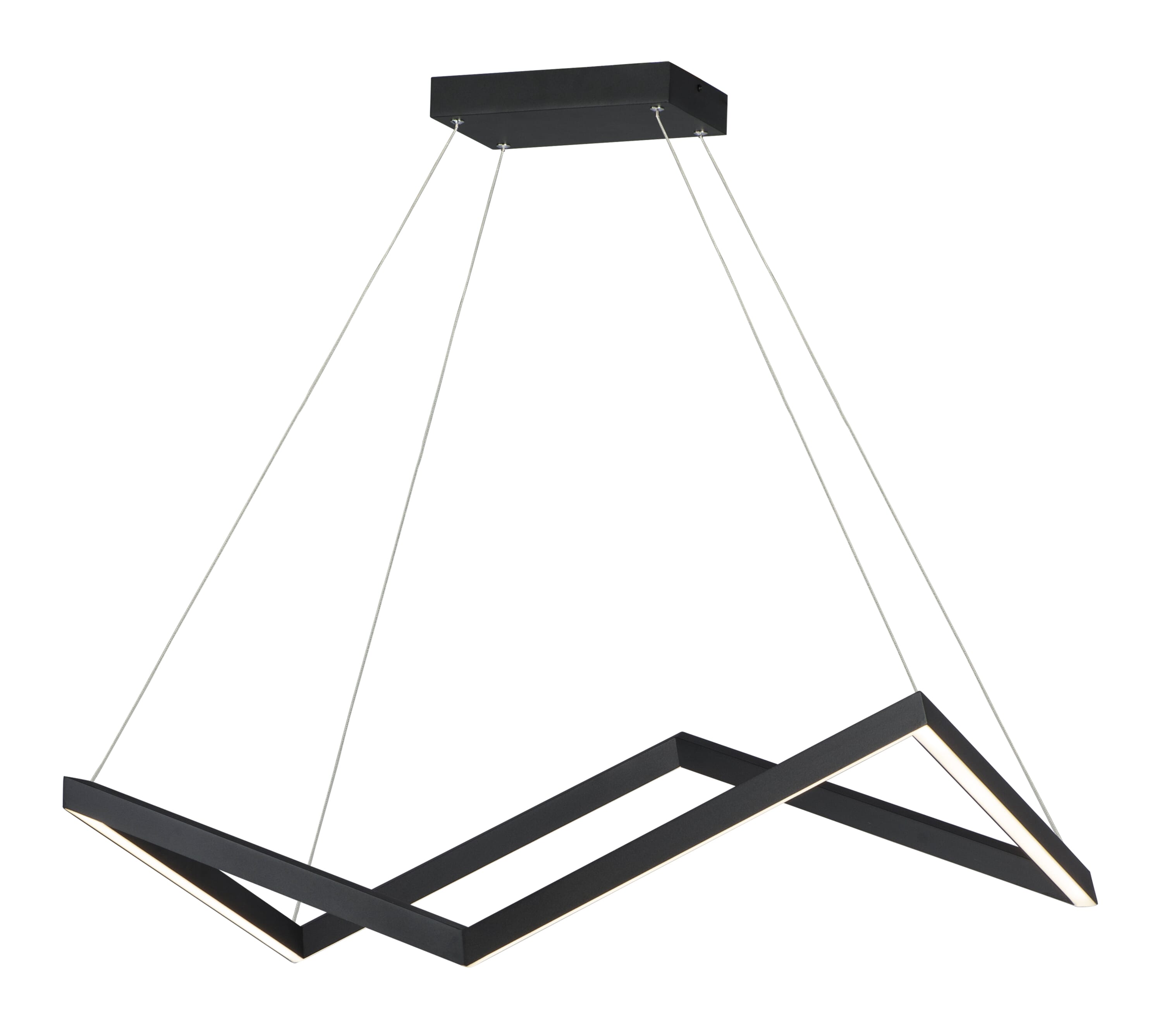 ET2 Lighting Stealth 34.75" LED Linear Pendant in Black