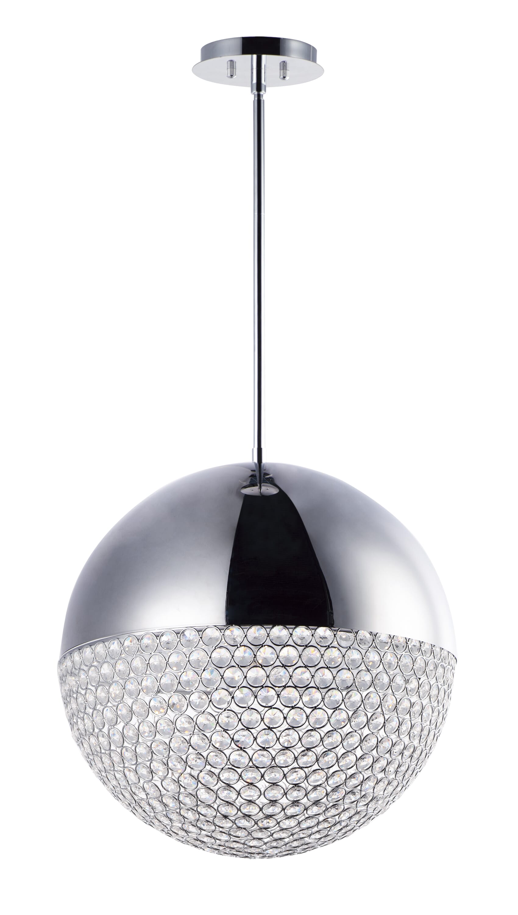 ET2 Lighting Eclipse 20" LED Pendant in Polished Chrome