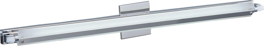 ET2 Pivot 39" 2-Light Clear Glass Wall Sconce in Polished Chrome