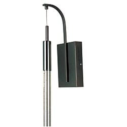 ET2 Scepter 19" Bubble Glass Wall Sconce in Black Chrome