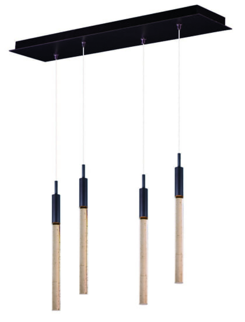 ET2 Scepter 25" 4-Light Linear Pendant in Anodized Bronze