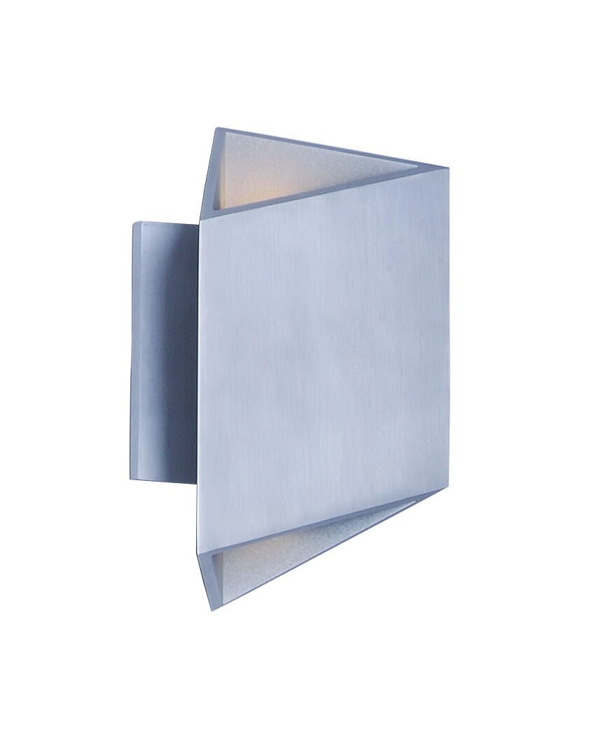 ET2 Alumilux AL 8.5" 2-Light Outdoor Wall Sconce in Satin Aluminum