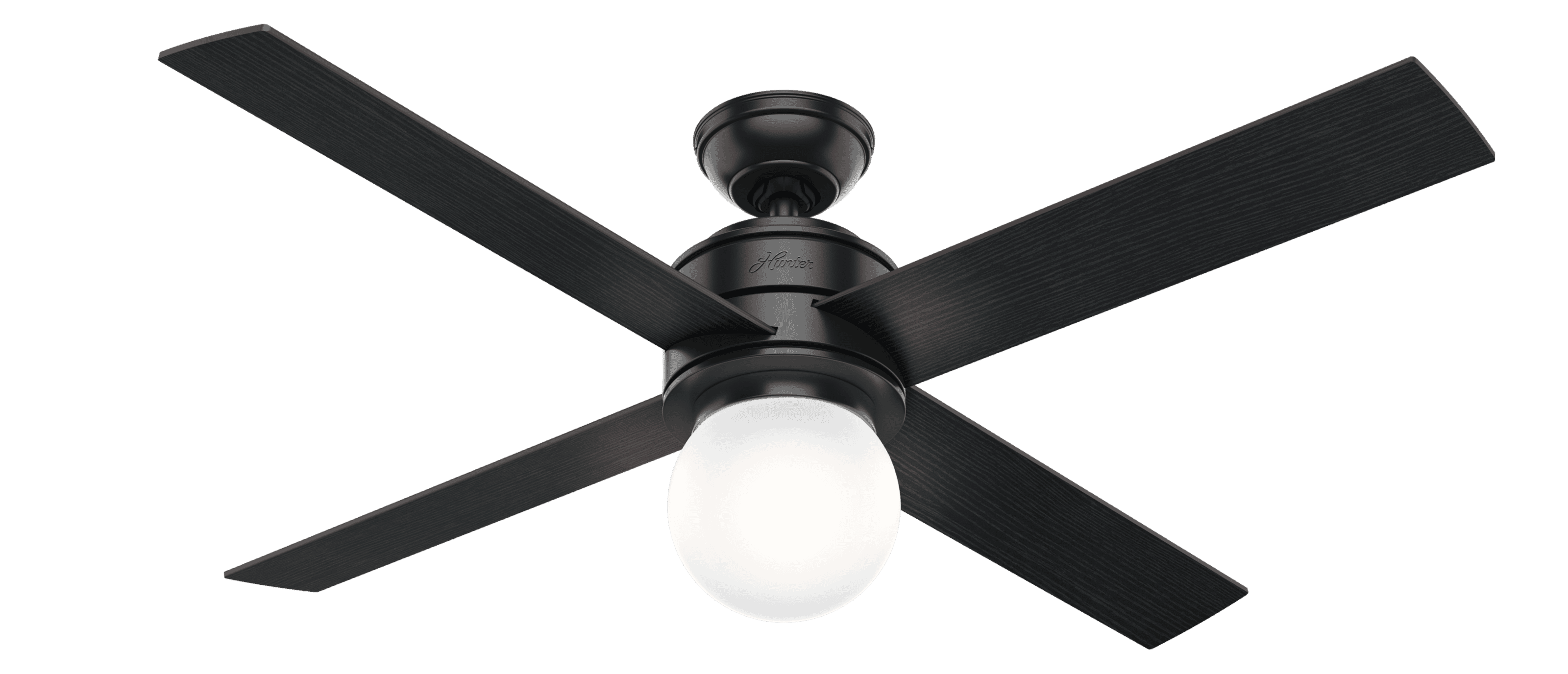 Hunter Hepburn 52" Indoor Ceiling Fan in Matte Black