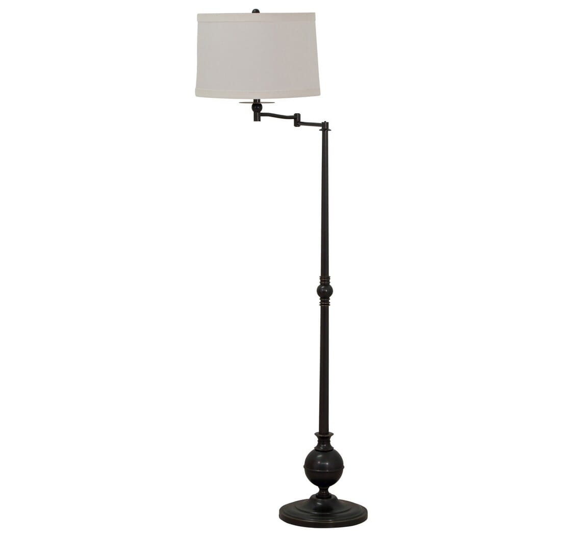 House of Troy Essex 61" Swing Arm Floor Lamp in Oil Rubbed Bronze