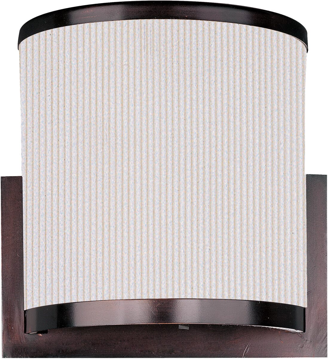 ET2 Elements 2-Lt. Fluorescent Wall Light in Bronze & Pleat Shade