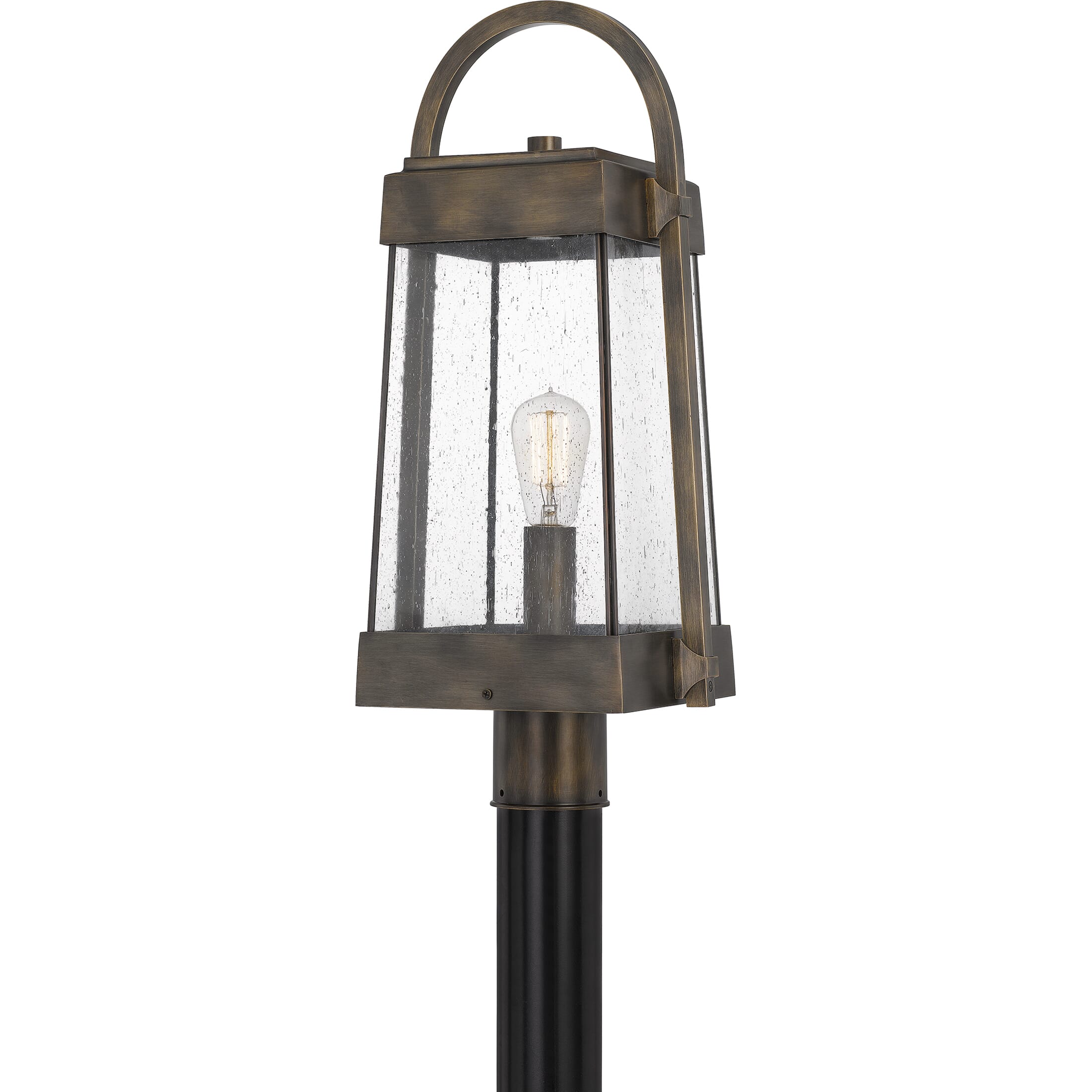 Quoizel Ellington 10" Outdoor Post Light in Statuary Bronze