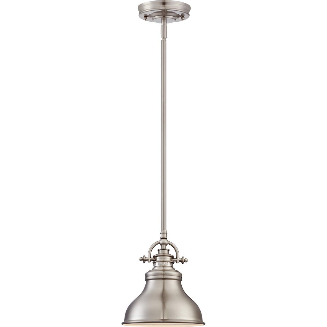 Quoizel Emery 8" Pendant Light in Brushed Nickel