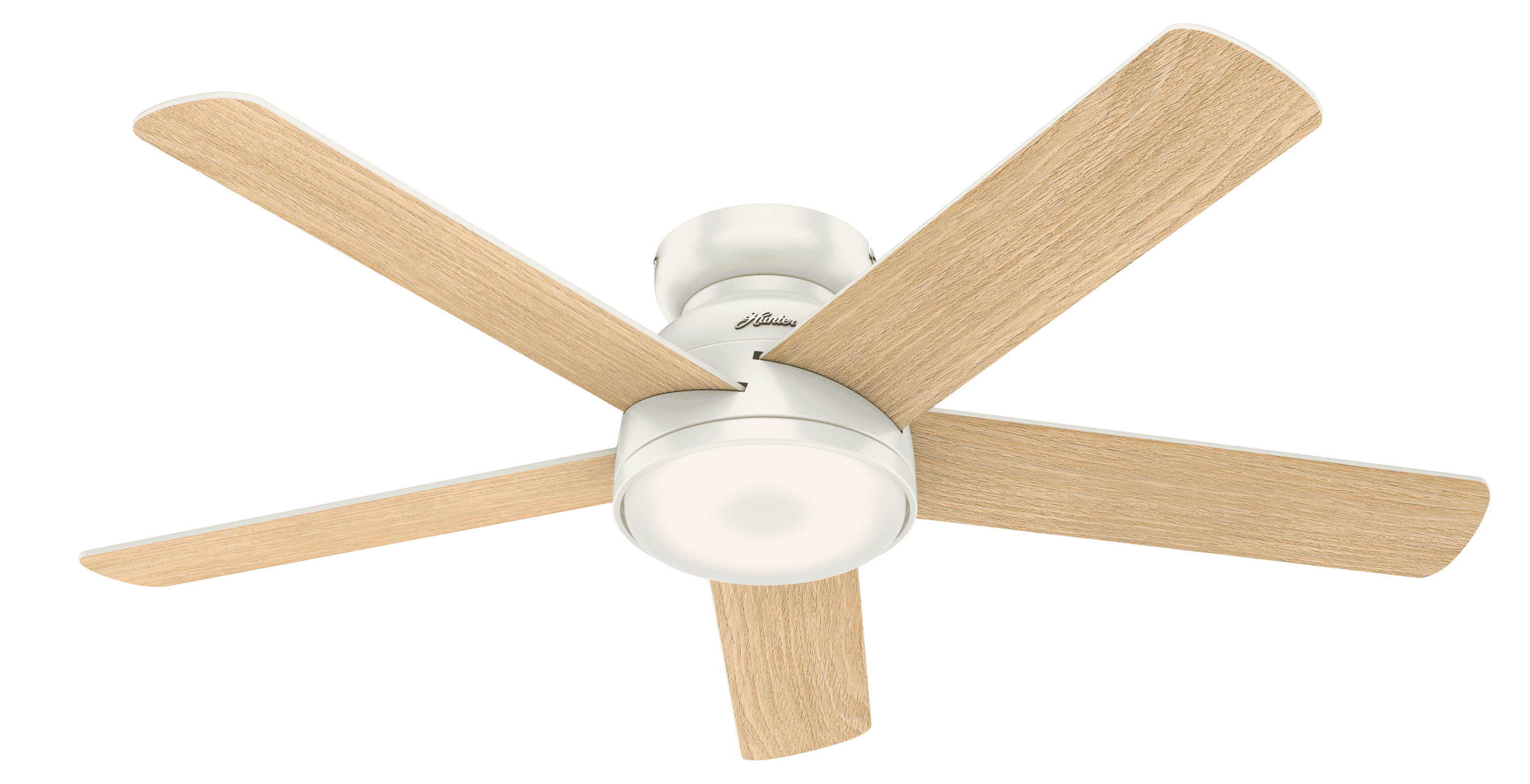 Hunter Romulus Low Profile 54" Indoor Ceiling Fan in Fresh White