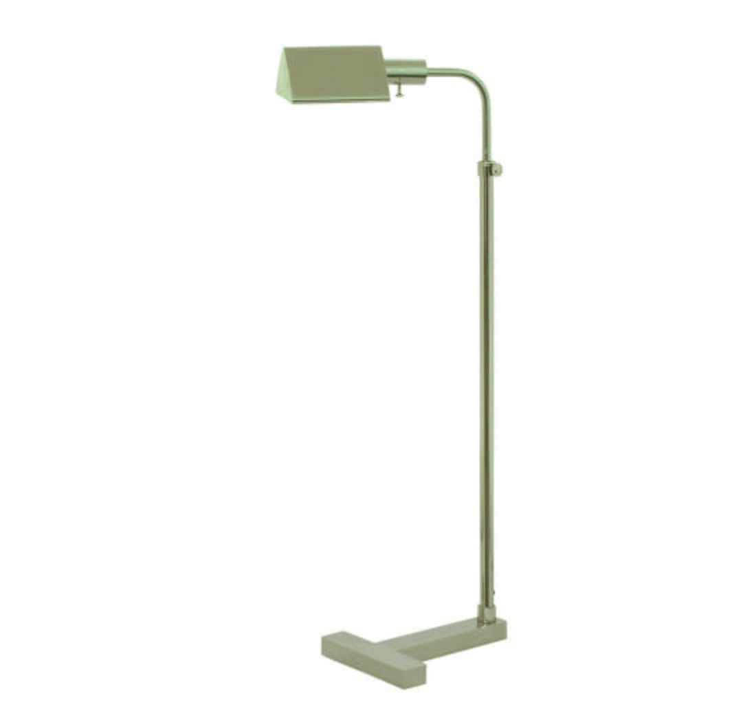 House of Troy Fairfax 53" Pharmacy Floor Lamp in Polished Nickel