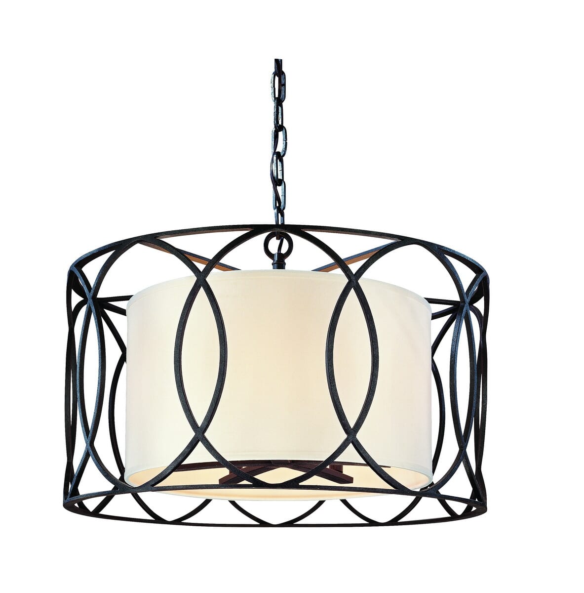 Troy Sausalito 5-Light Chandelier in Deep Bronze