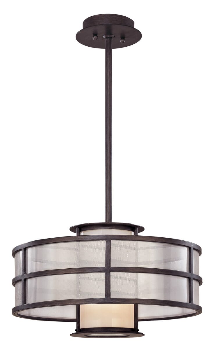 Troy Discus 10" Pendant Light in Graphite