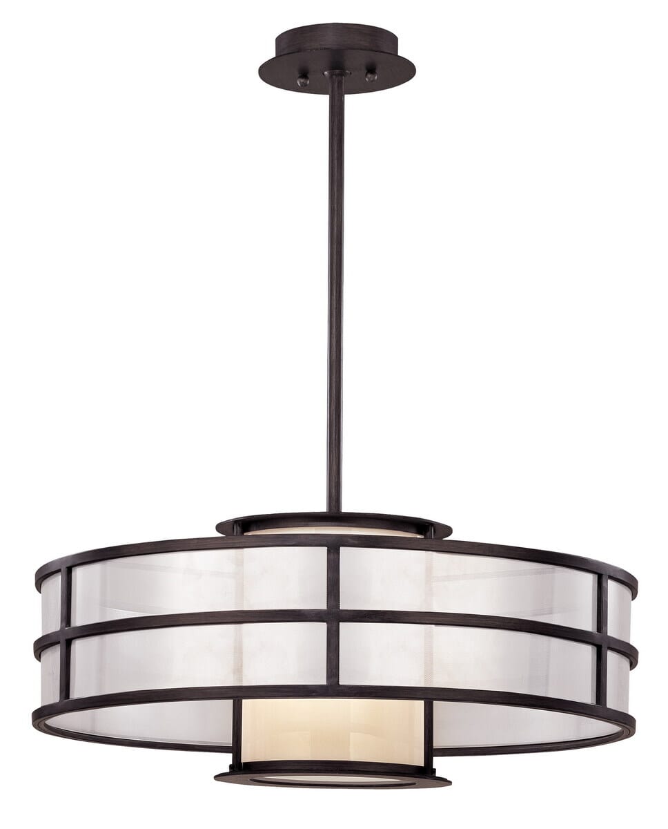 Troy Discus 10" Pendant Light in Graphite