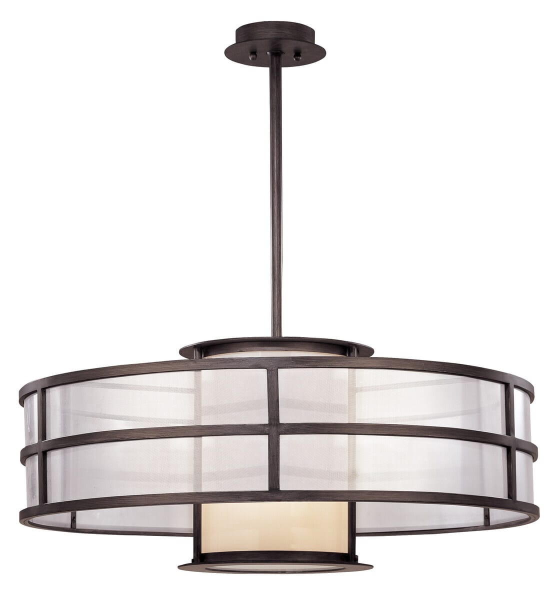 Troy Discus 2-Light Ceiling Light in Graphite