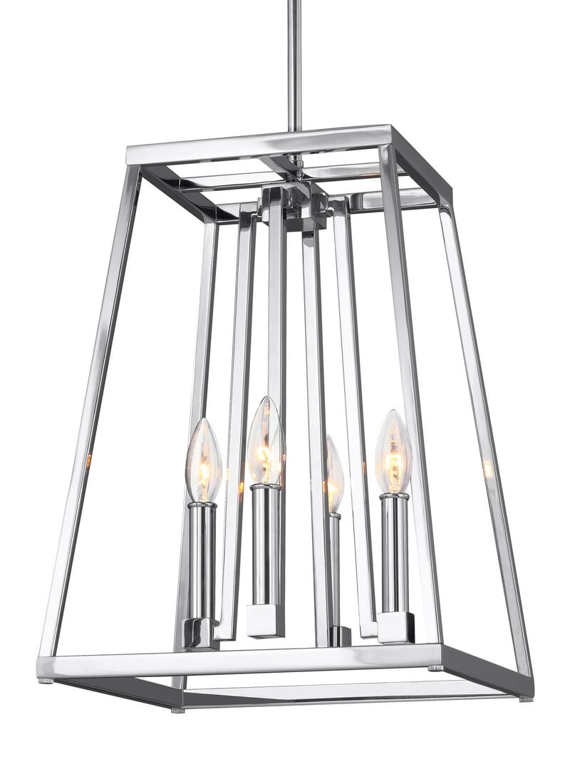 Feiss Conant 13" 4-Light Pendant in Chrome