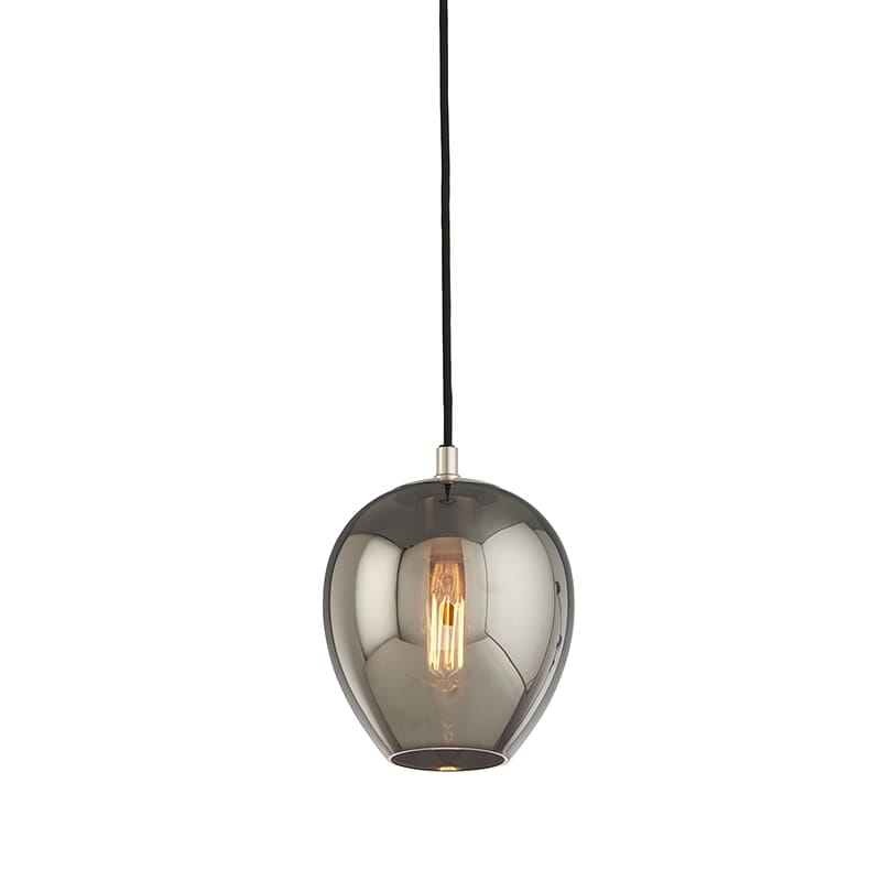 Troy Odyssey 11" Pendant Light in Carbide Black Polished Nickel