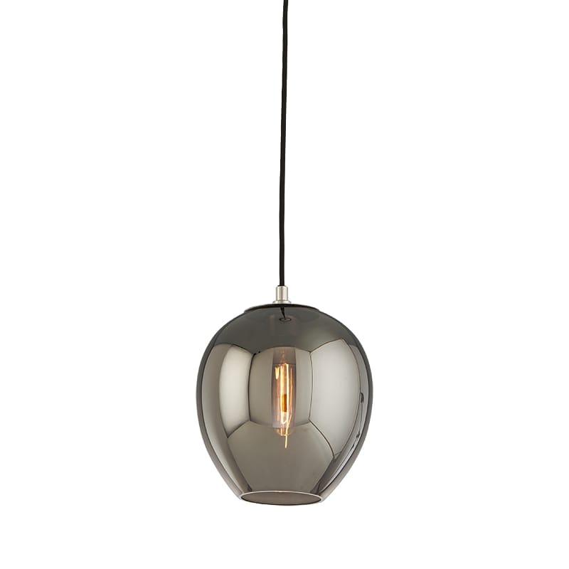 Troy Odyssey 13" Pendant Light in Carbide Black & Polished Nickel